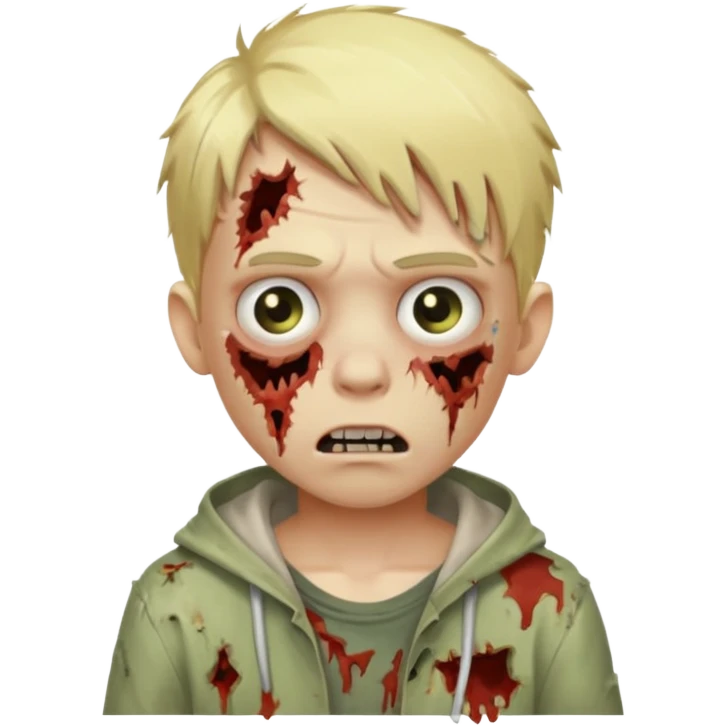 boy zombie with blonde hair emoji