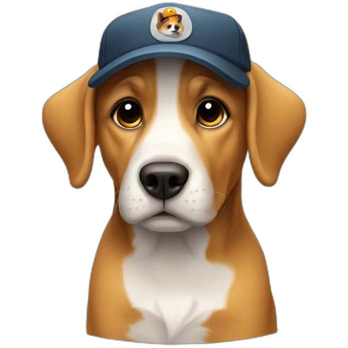 dog with cap black emoji