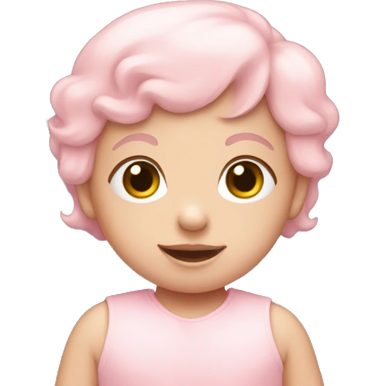 Baby pink heart emoji