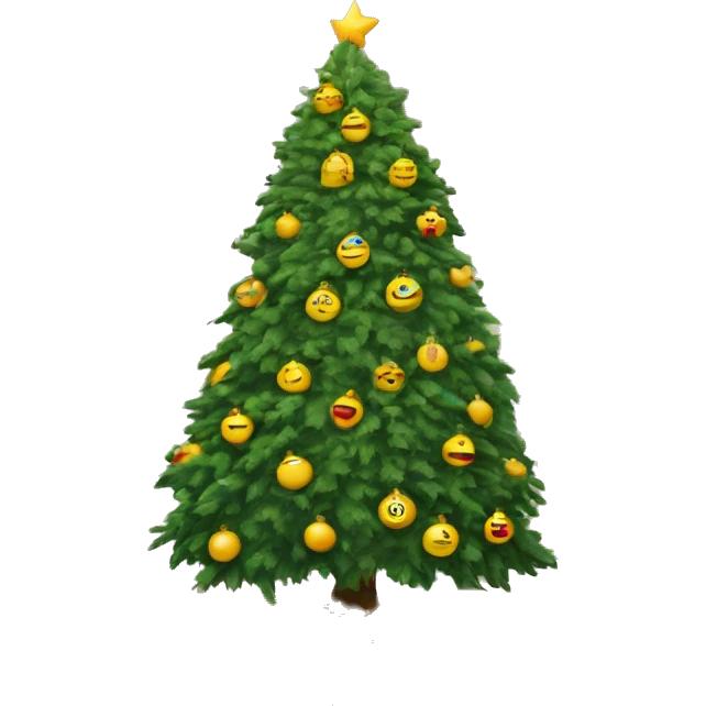 9 foot Christmas tree in a big nice house emoji
