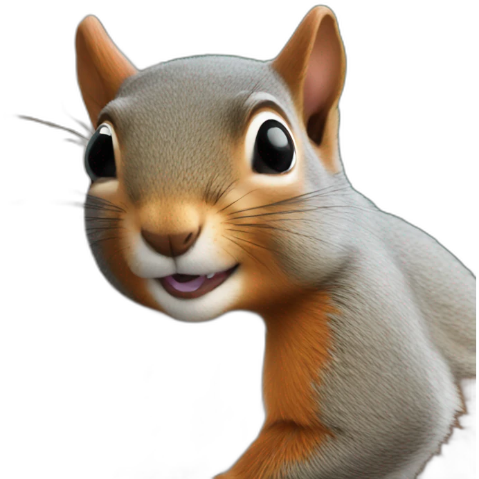 squirrel with love eyes emoji