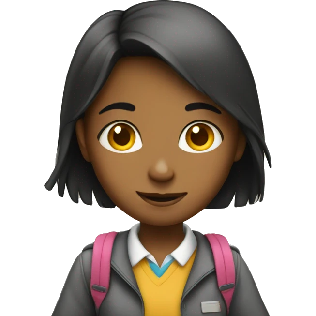 girl going to school emoji