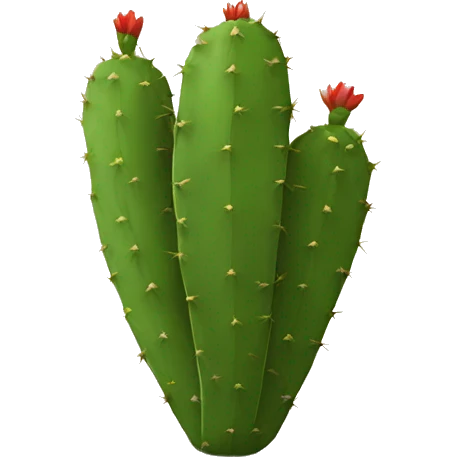 round Nopal without pot emoji