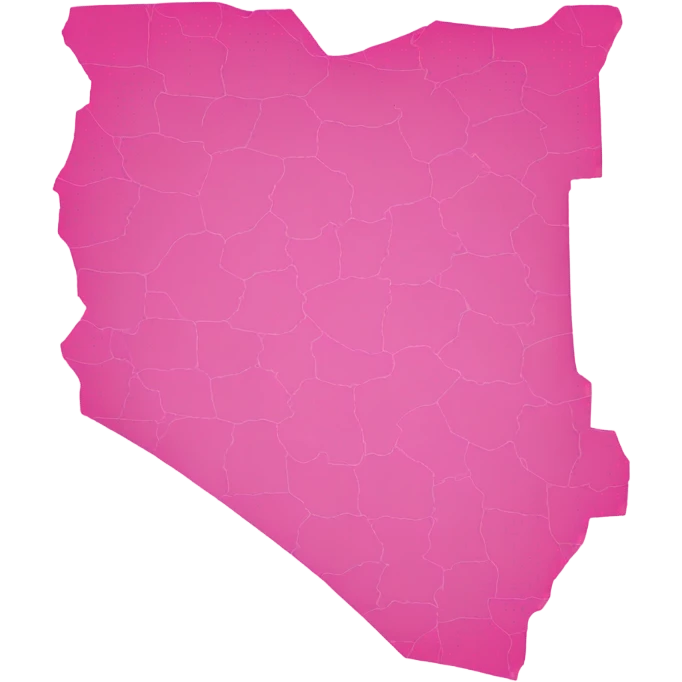 Congo map in pink emoji