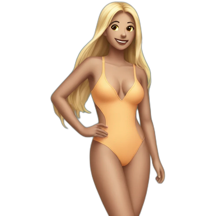 Flesh colored Swimsuit sexy nice emoji
