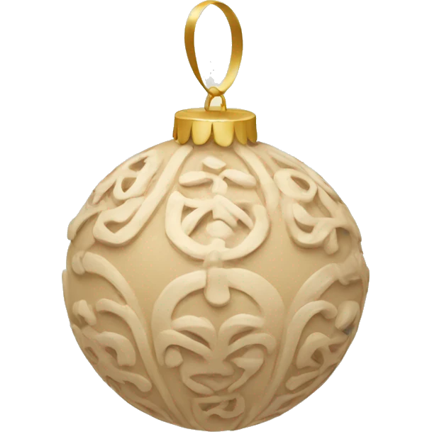 beige ornament emoji