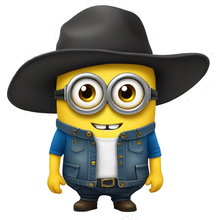 minion in a bggs hat emoji