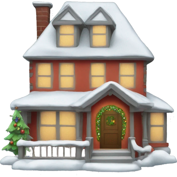 Christmas house emoji