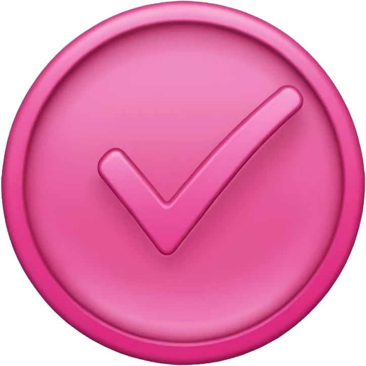 Pink check mark emoji