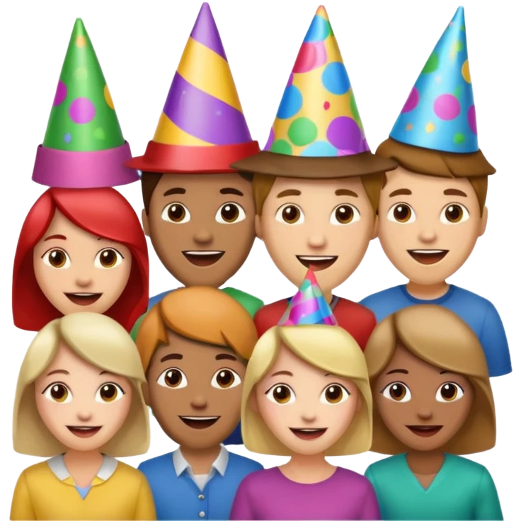 a group of crazy people with wild expressions emoji