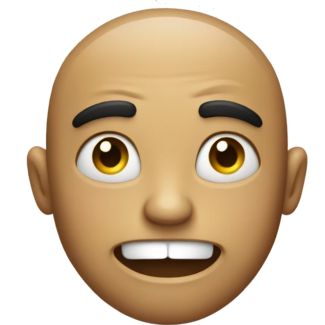 Smiling but angry emoji