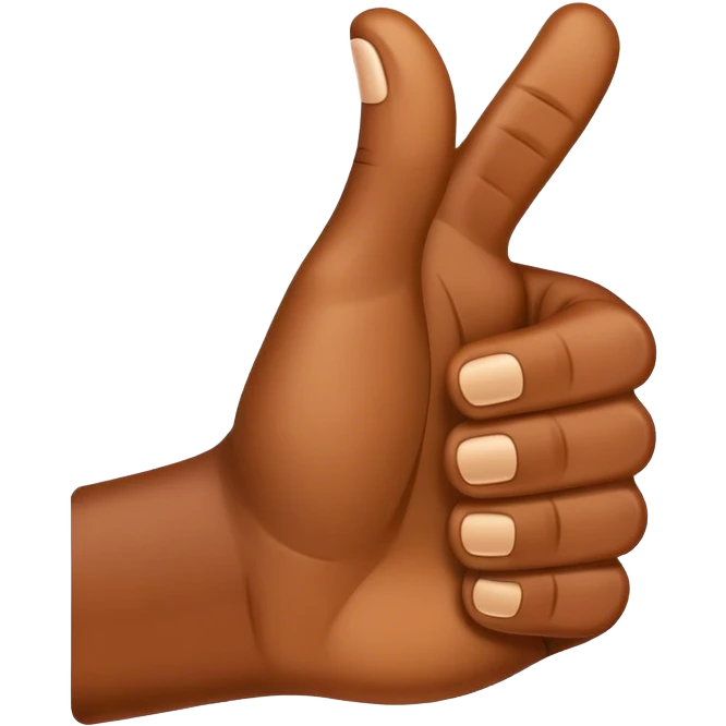 Funky thumbs up emoji