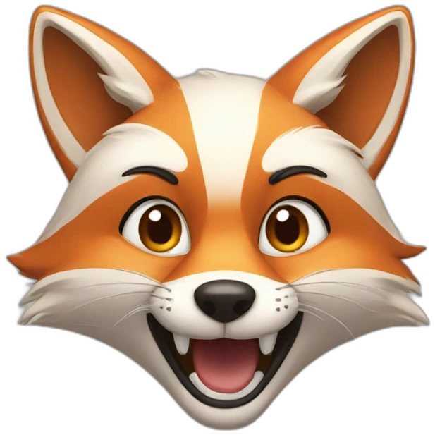fox doing a lenny face emoji