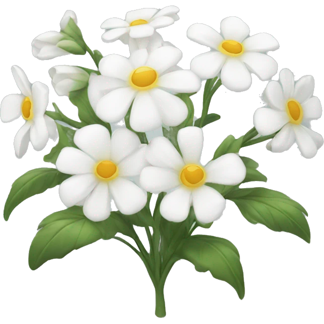 White flowers emoji
