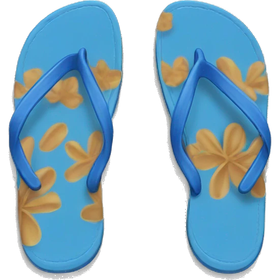 Blue flip flops emoji
