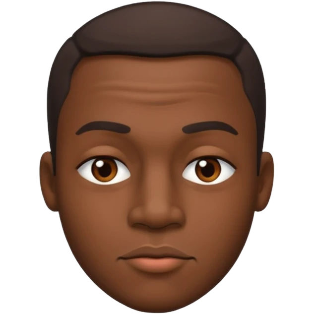 Black man squinting kiss face emoji