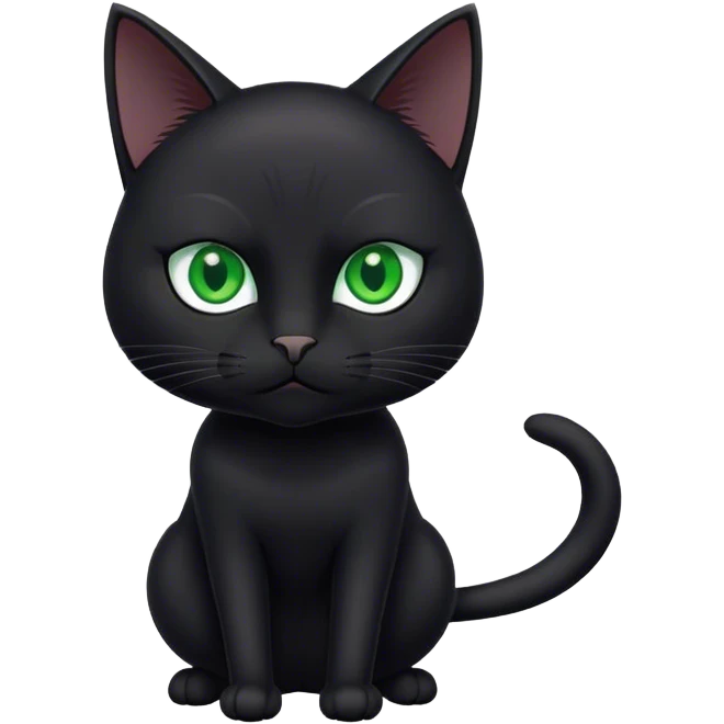 ￼ Black cat working out ￼ emoji