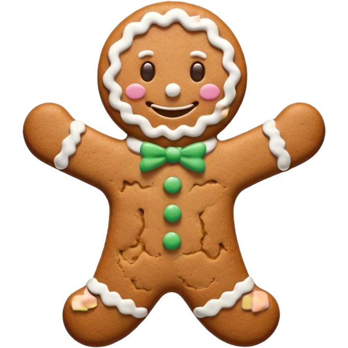 cookie man shape emoji