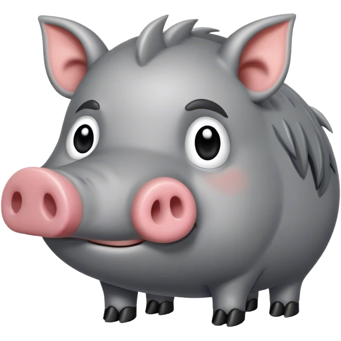 grey hog emoji