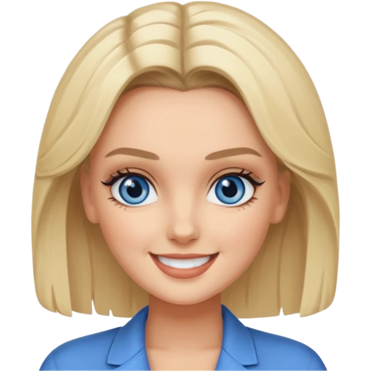 Perrie Edwards blue eyes, blonde hair emoji