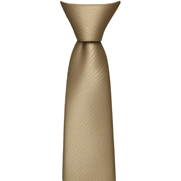 beige tie emoji