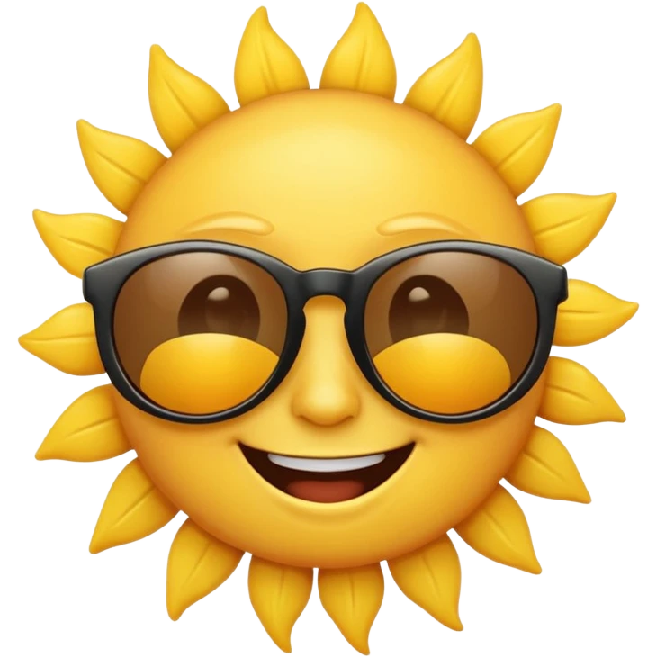 sun wearing sunglasses emoji