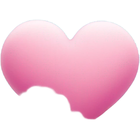 Pink heart on the cloud emoji