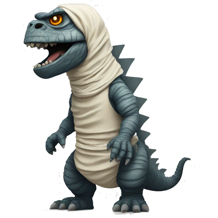 Godzilla dressed as a mummy  emoji