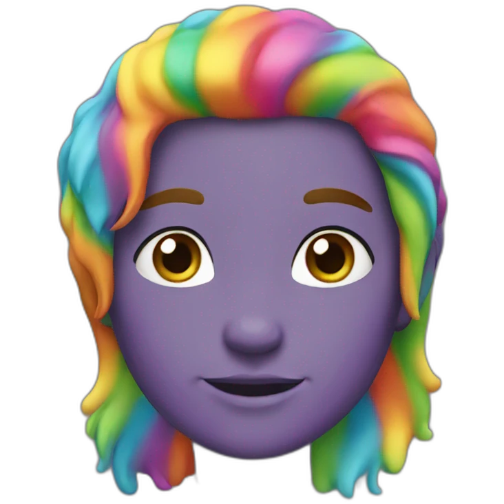 Rainbow-haired Person emoji
