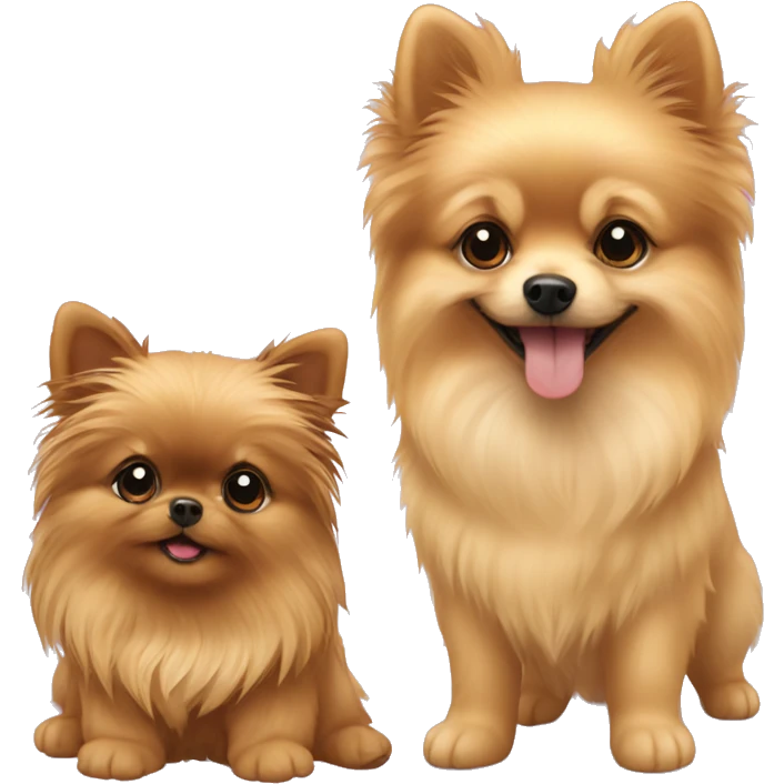 pomeranian and yorkie puppy emoji