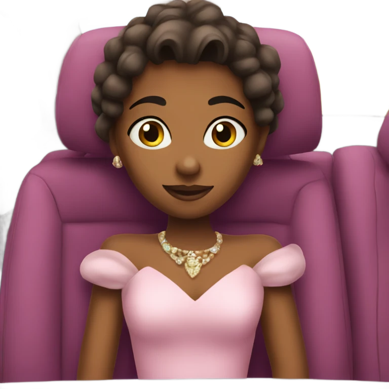 Princess in the car emoji