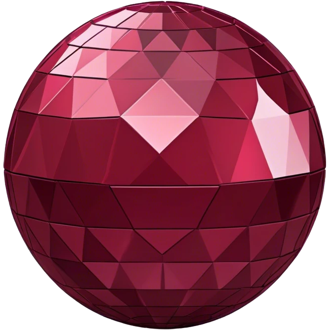burgundy disco ball emoji