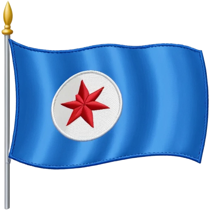 The flag of Chicago  emoji