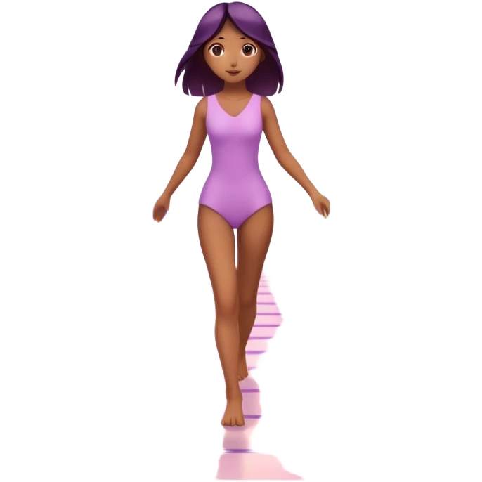 
A small figure walks across a glowing bridge, holding soft pink and purple orbs in each hand—symbolizing compassion and forgiveness. A gentle heart aura trails behind them, showing healing in motion. emoji