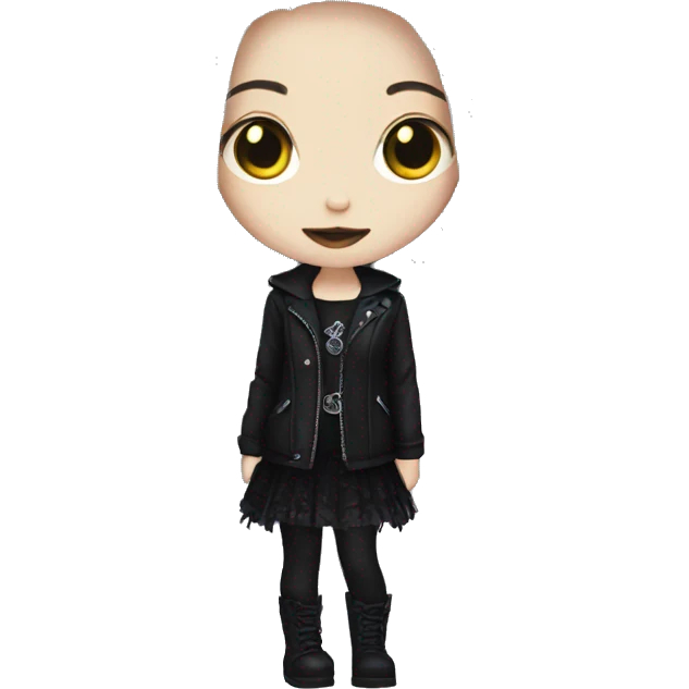 Goth girl emoji