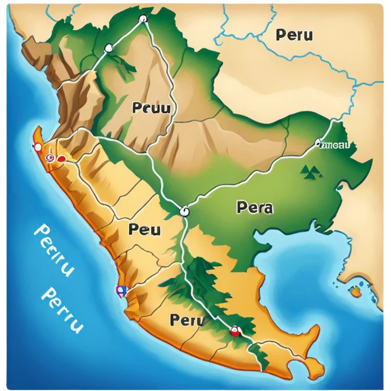 Map of Peru emoji