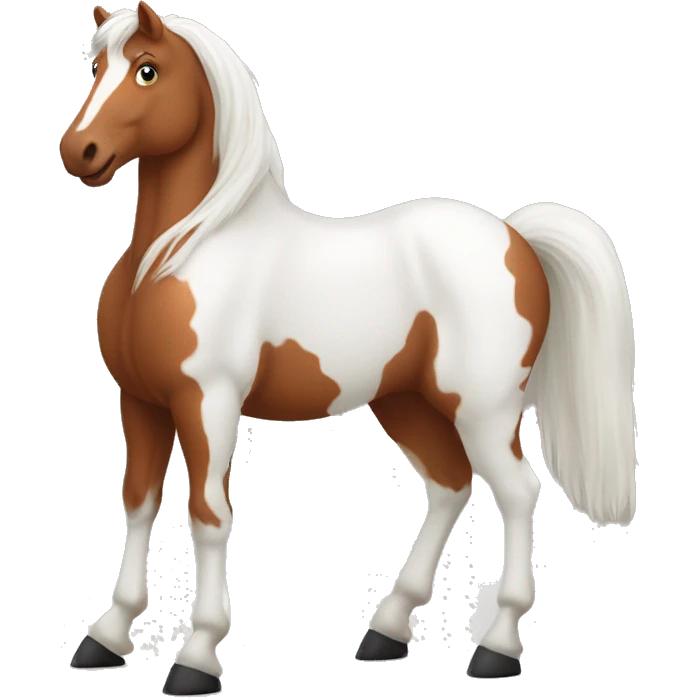 Rotes Pferd mit einer weißen länglichen schmalen blesse  emoji