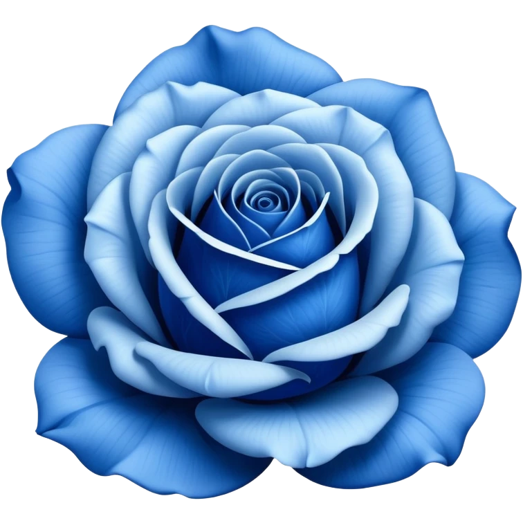 Blue rosa azul, like the classic rose emoji but with blue petals emoji