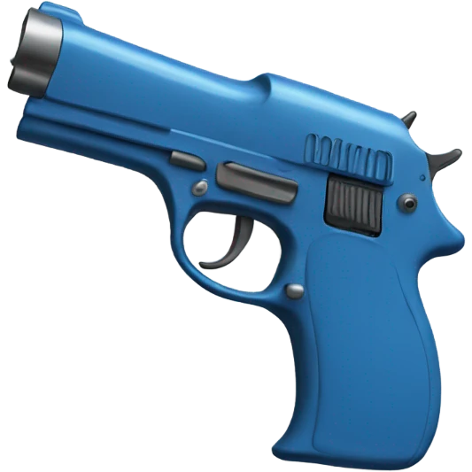 Blue gun emoji