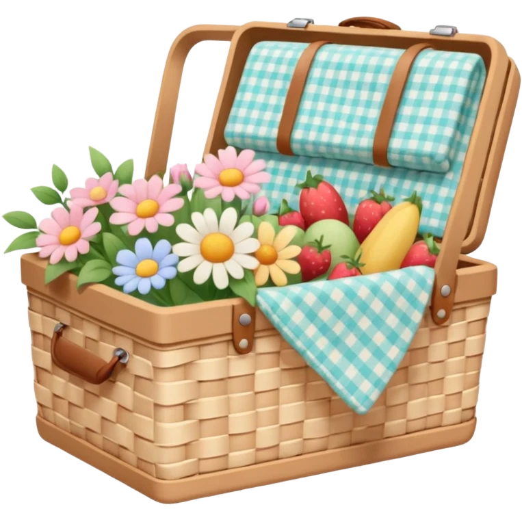 Cute cute Cottagecore picnic basket emoji