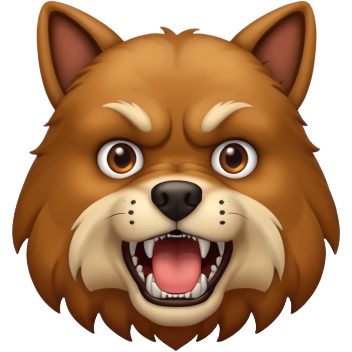 Growling dog emoji