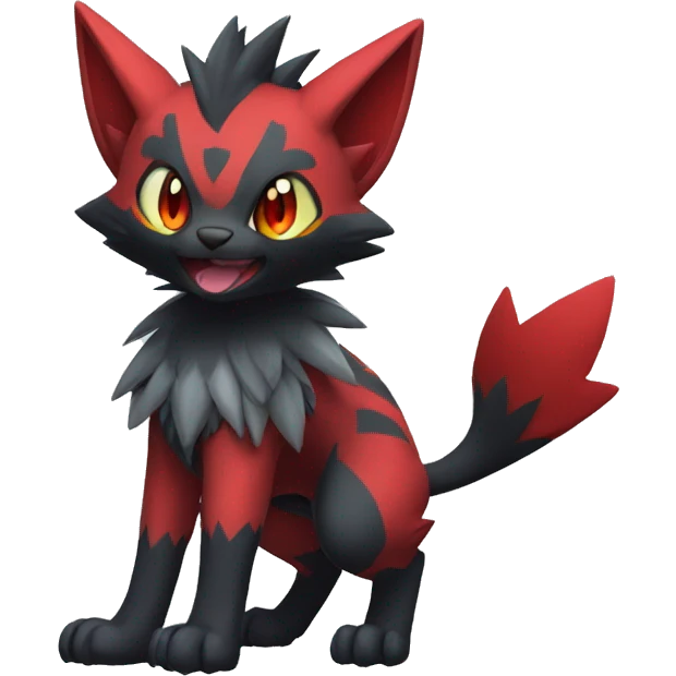Litten-Zoroark full body emoji