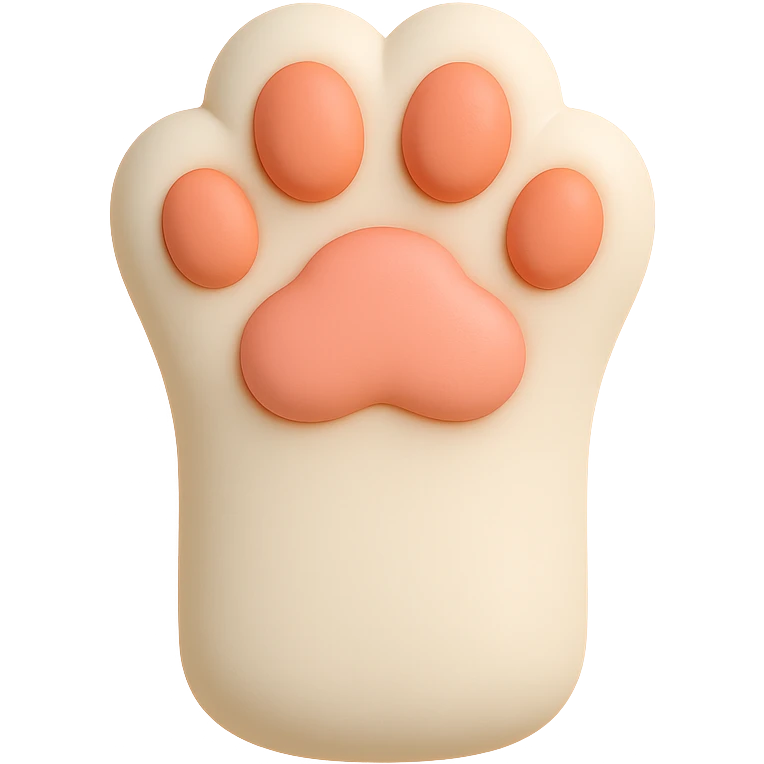 cat paw,remove background emoji