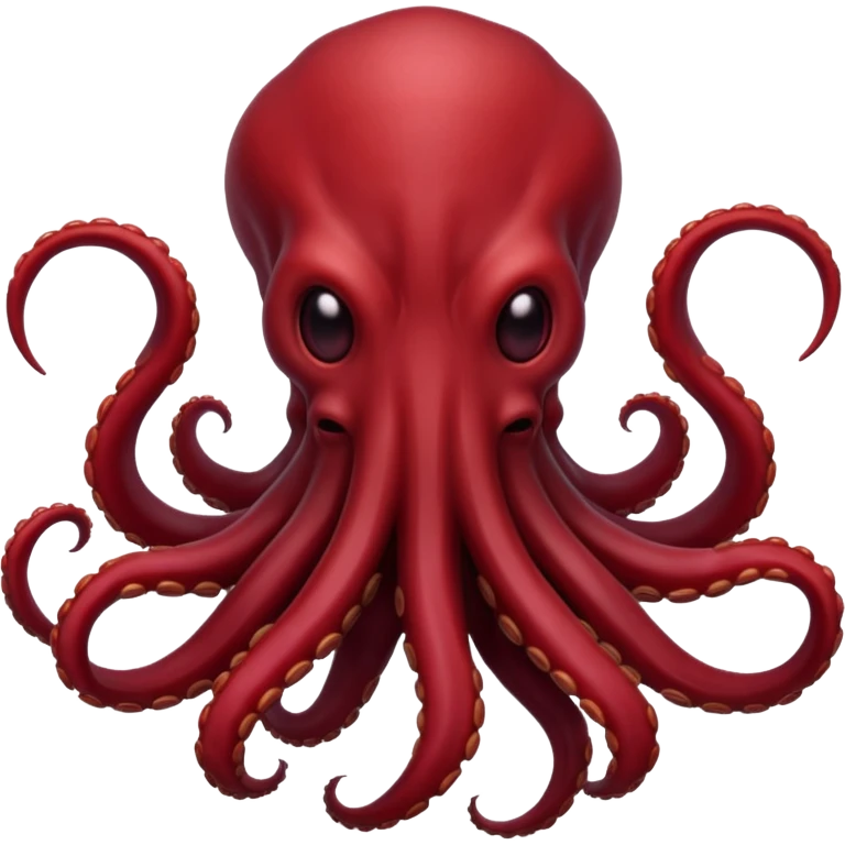 DarkRed The Mind Flayer without face emoji