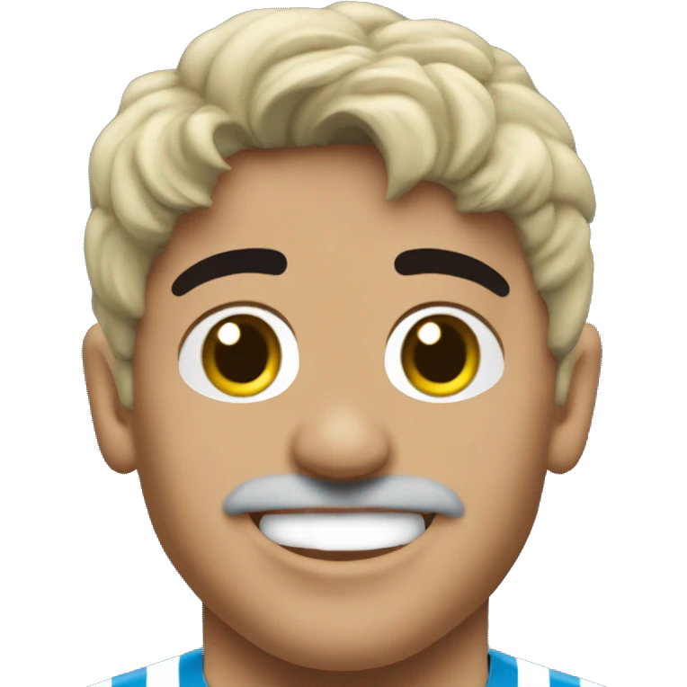 maradona argentina young smile emoji