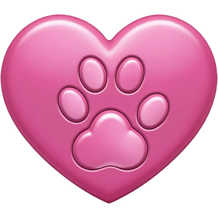 heart with a cat paw print emoji