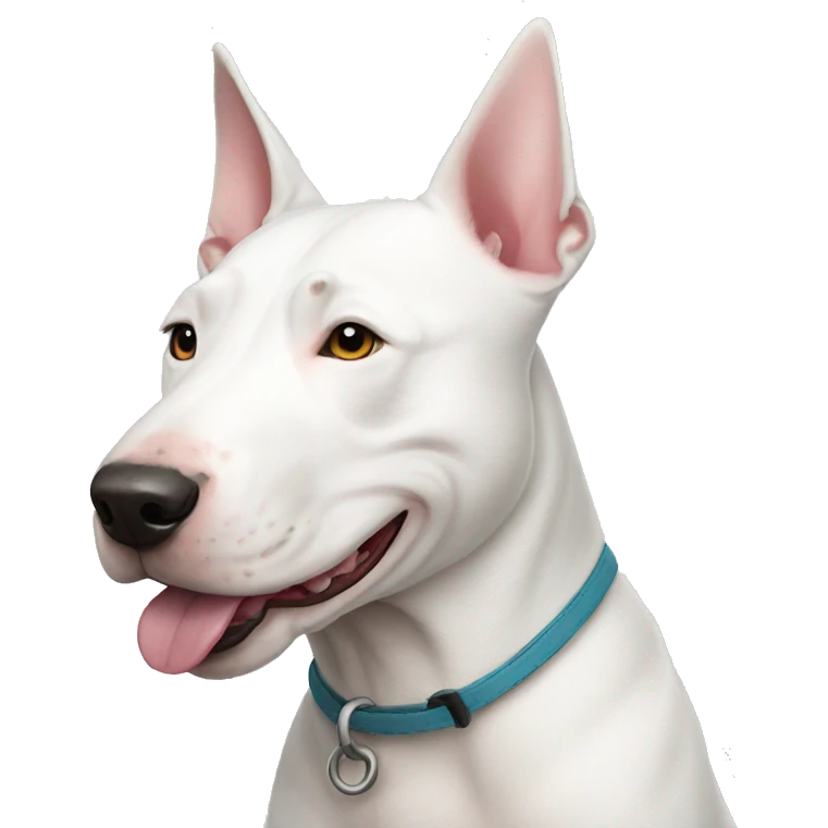 A white bull terrier emoji