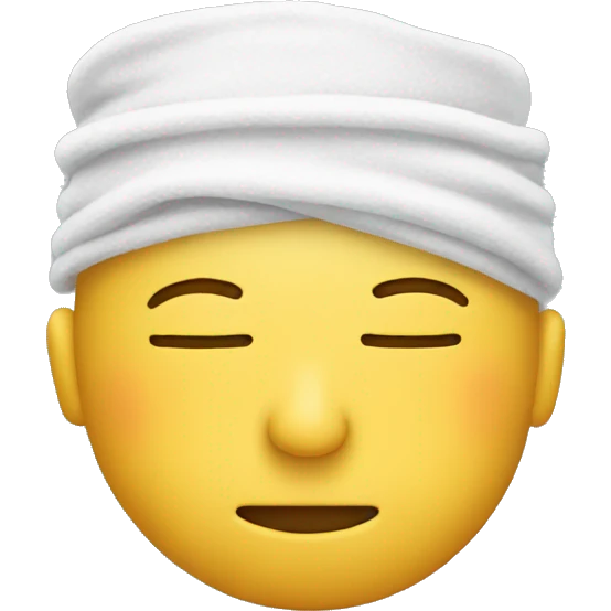 Sleeping emoji wearing a sweatband emoji