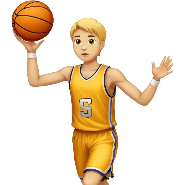 Golden playing basketball  emoji