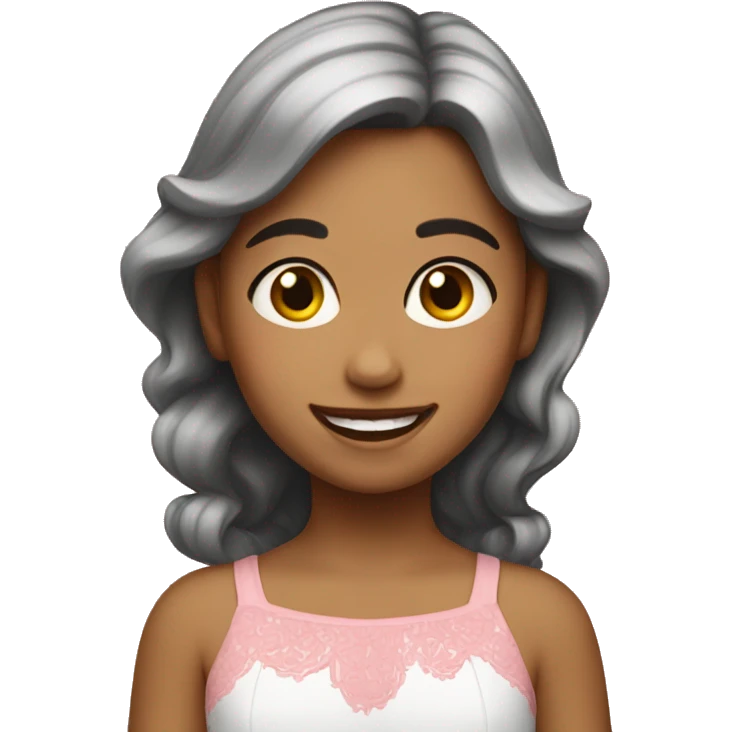 Niña feliz emoji